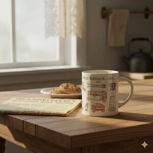 Sears Roebuck and Co Catalog Mug Cream Brown 1906 Advertising Americana